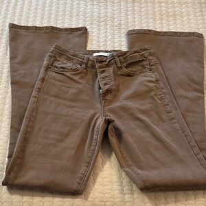Altar'd State Brown Flare Jeans